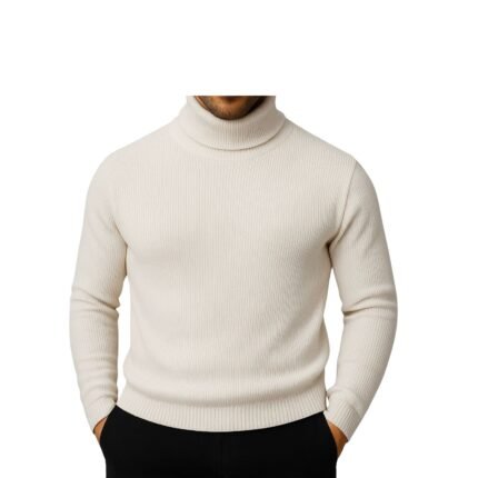 Premium Turtle Neck (Cream)